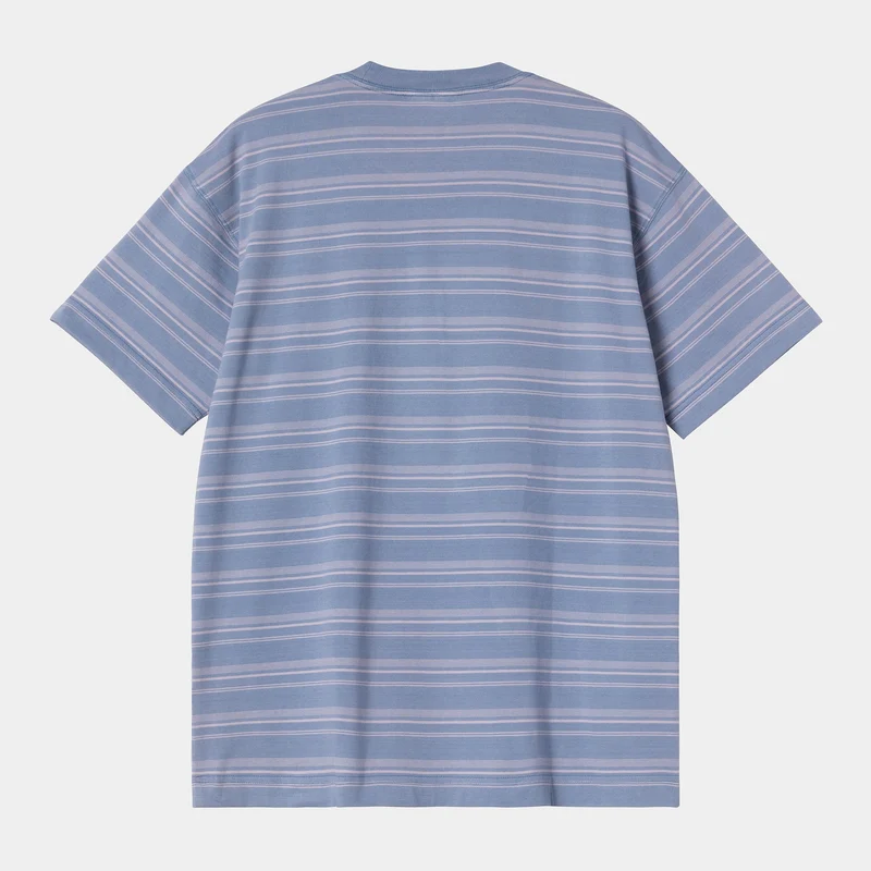 Carhartt WIP Herren-T-Shirt mit Brodine-Streifen | Sorrent Indigo Overdye