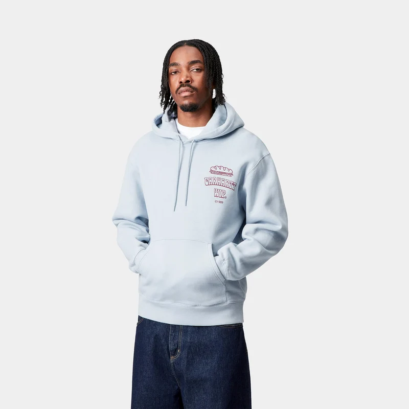 Carhartt WIP Herren Sandwich Sweat Hoodie | Blauer Nebel