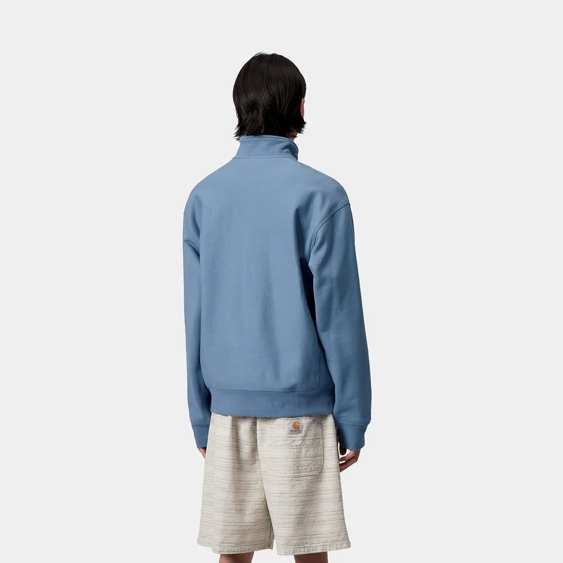 Carhartt WIP Herren Halb-Zip-Reißverschluss American Script Sweatshirt | Sorrent
