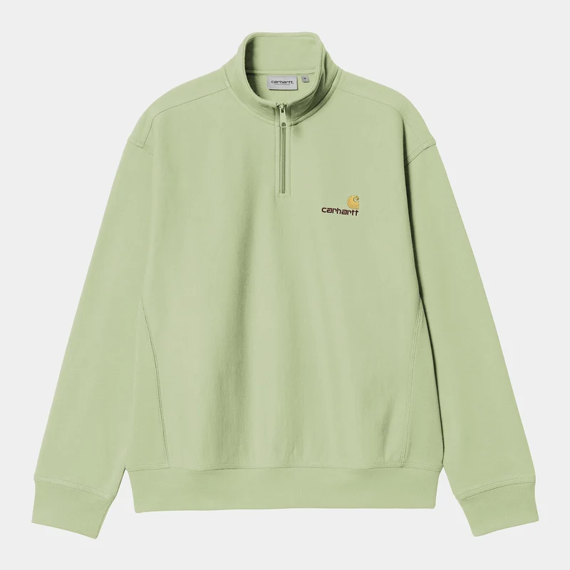 Carhartt WIP Herren Halb-Zip-Reißverschluss American Script Sweatshirt | Helloliv