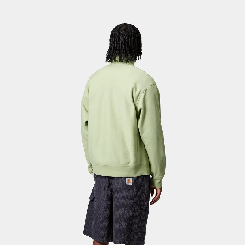 Carhartt WIP Herren Halb-Zip-Reißverschluss American Script Sweatshirt | Helloliv