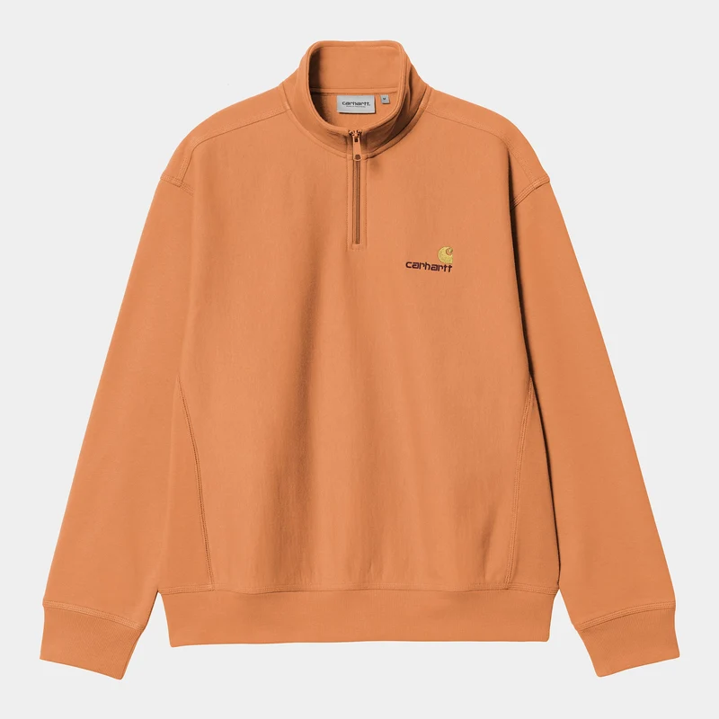 Carhartt WIP Herren Halb-Zip-Reißverschluss American Script Sweatshirt | Redhaven