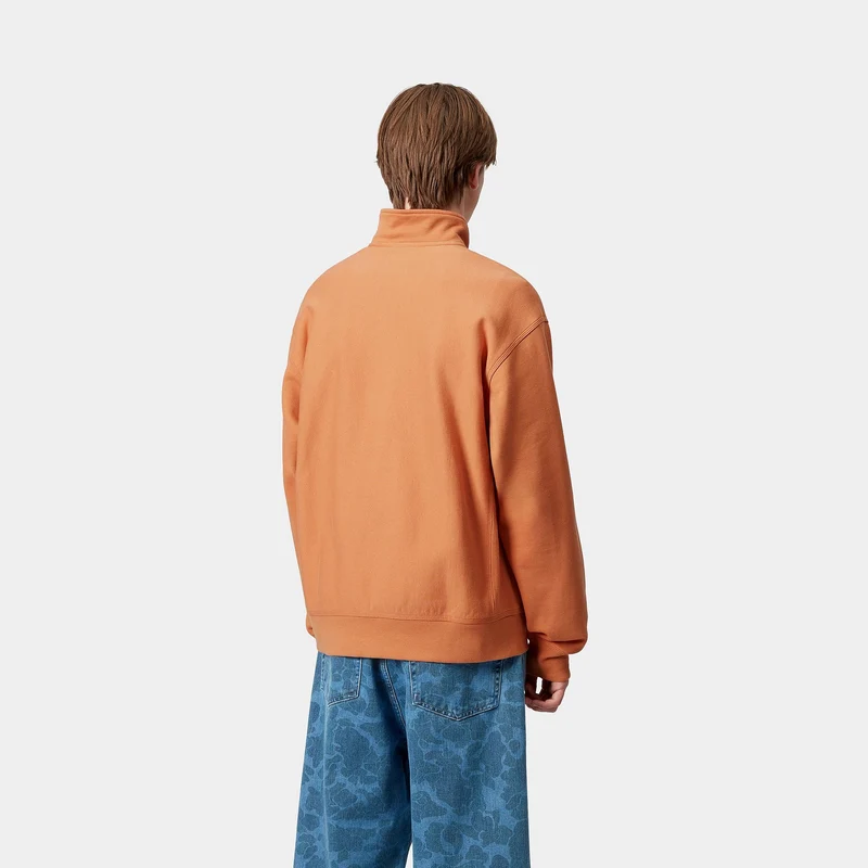 Carhartt WIP Herren Halb-Zip-Reißverschluss American Script Sweatshirt | Redhaven