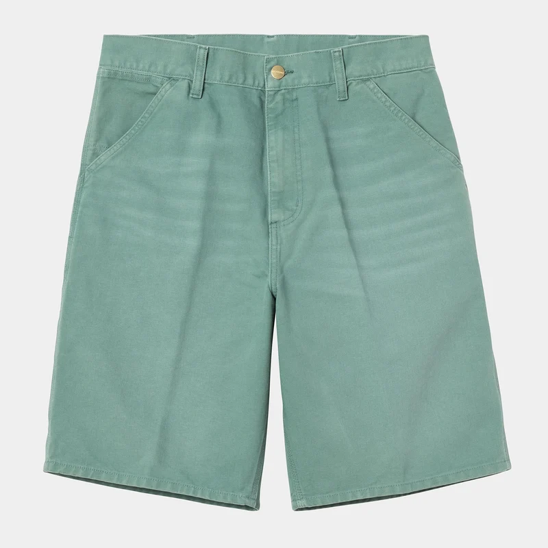 Carhartt WIP Herren Single Knee Dearborn Canvas Short | Silver Pine
