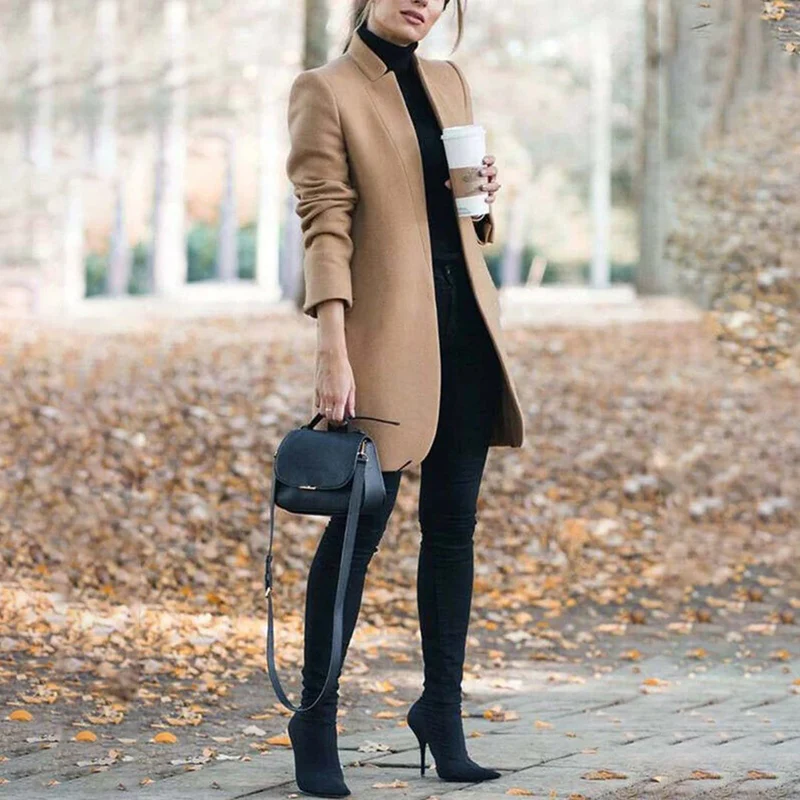 Annika | Damen Chic Maßgeschneiderter Formeller Wintermantel