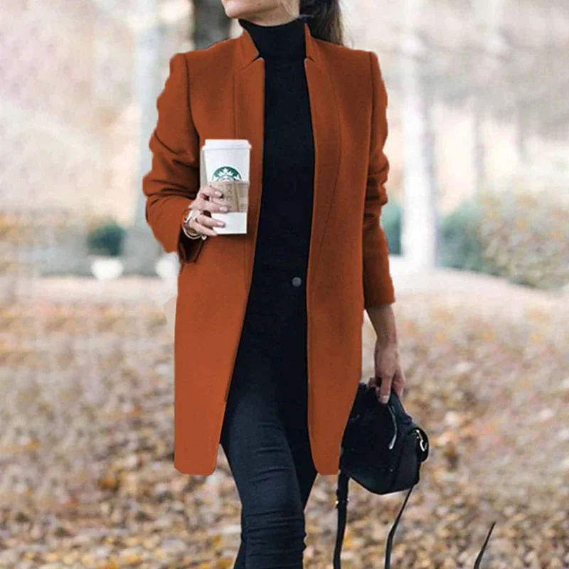 Annika | Damen Chic Maßgeschneiderter Formeller Wintermantel
