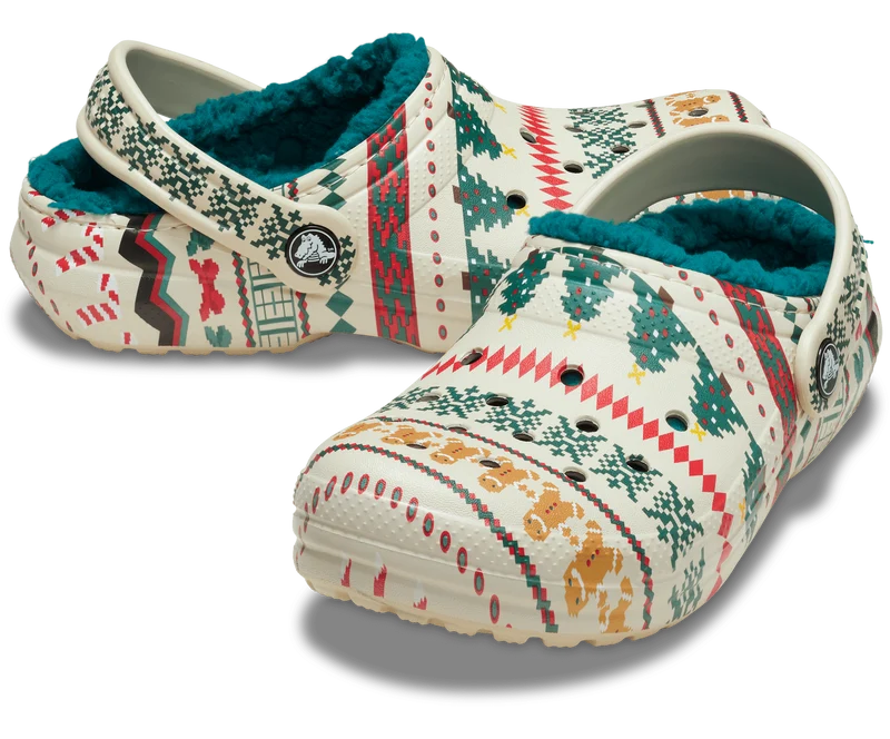 CROCS Unisex Fair Isle Lined Clog | Knochen