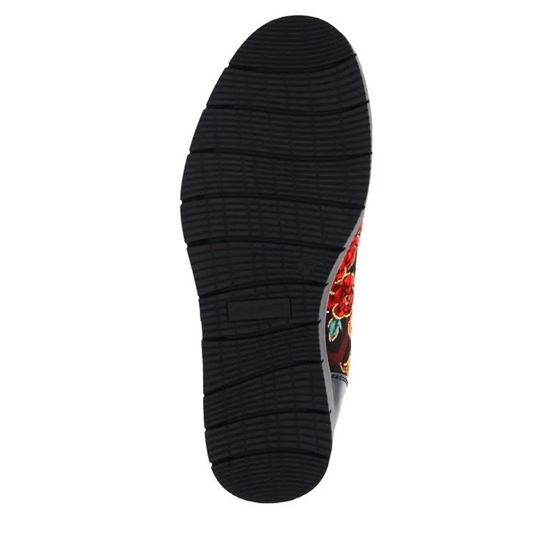 Wide Fit Bow-Detailed Pumps - WBINS40245 / 326 526 - Black Floral