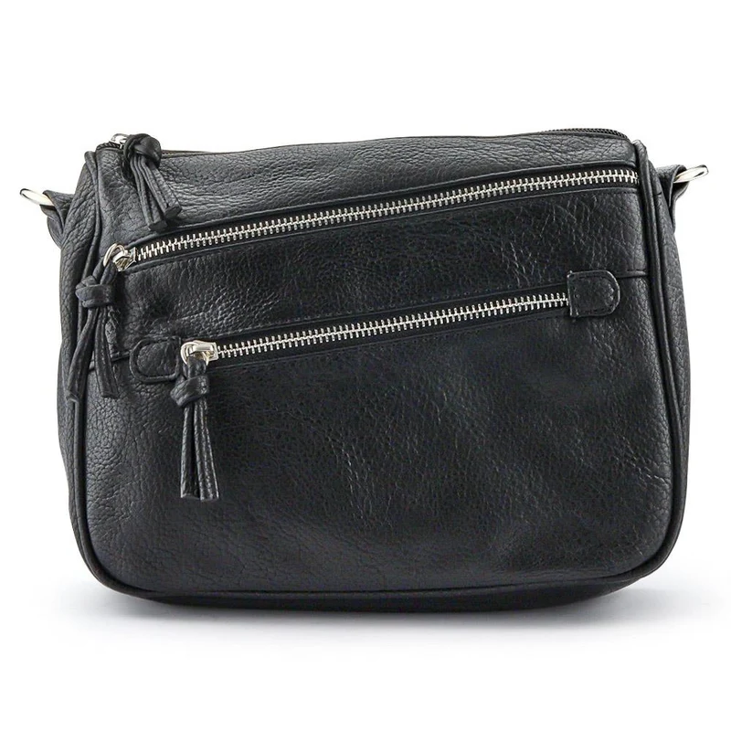 Zip-Close Cross-Body Bag - JEWN39015 / 325 476 - Black