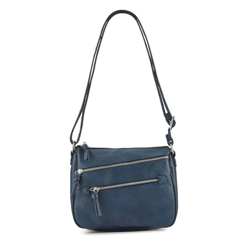 Zip-Close Cross-Body Bag - JEWN39015 / 325 476 - Navy