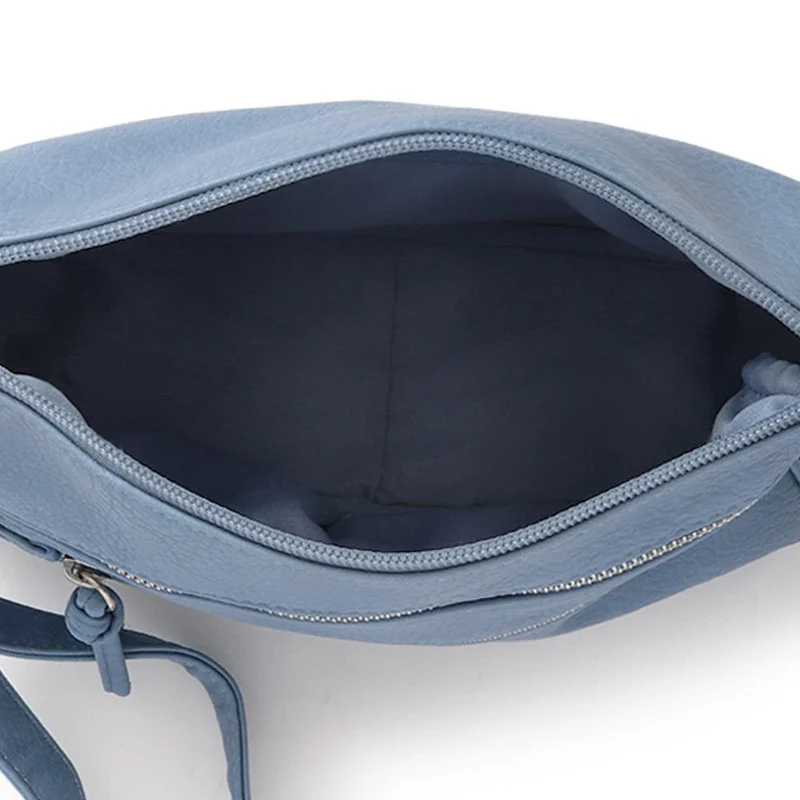 Zip-Close Cross-Body Bag - JEWN39015 / 325 476 - Light Blue