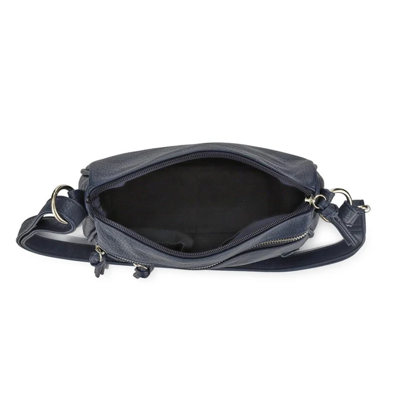 Zip-Close Cross-Body Bag - JEWN39015 / 325 476 - Navy