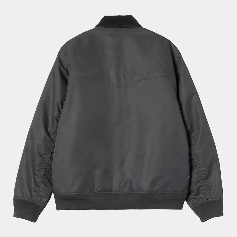 Carhartt WIP Herren Santa Fe Alumni Jacke | Graphit / Dunkeltanne