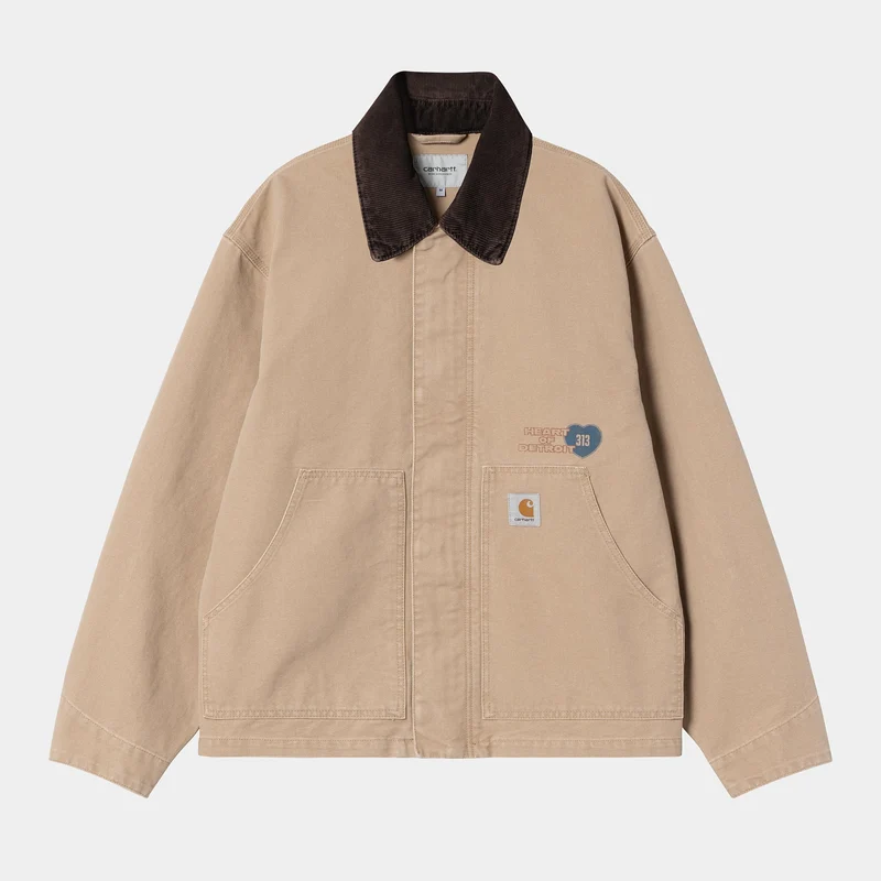 Carhartt WIP Herren OG Arcan Graphic Jacke | Dusty Hamilton Brown