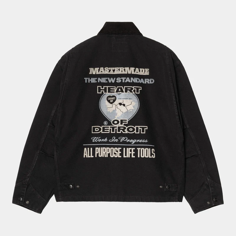 Carhartt WIP Herren OG Arcan Grafikjacke | Schwarz
