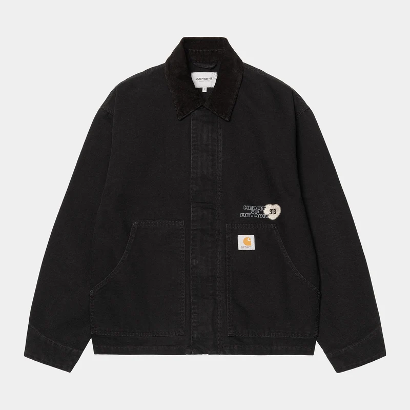 Carhartt WIP Herren OG Arcan Grafikjacke | Schwarz