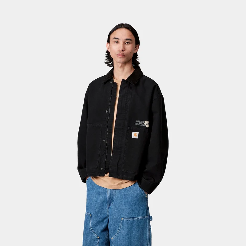 Carhartt WIP Herren OG Arcan Grafikjacke | Schwarz