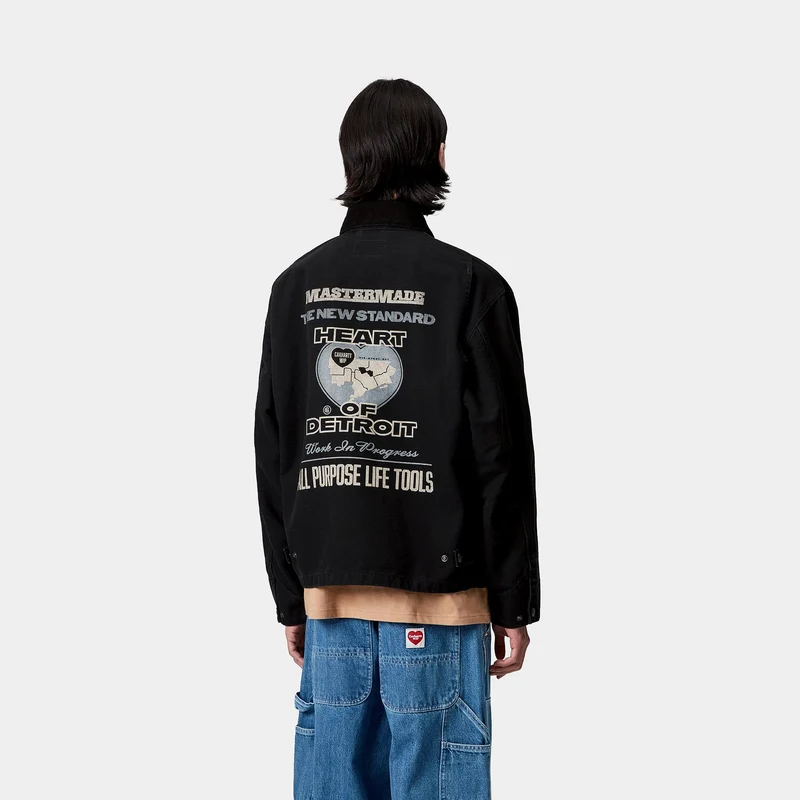 Carhartt WIP Herren OG Arcan Grafikjacke | Schwarz
