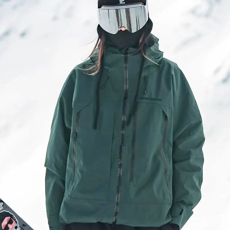 Lena | Damen Wasserdichte Ski-Jacke Winddichte Schneejacke mit Kapuze