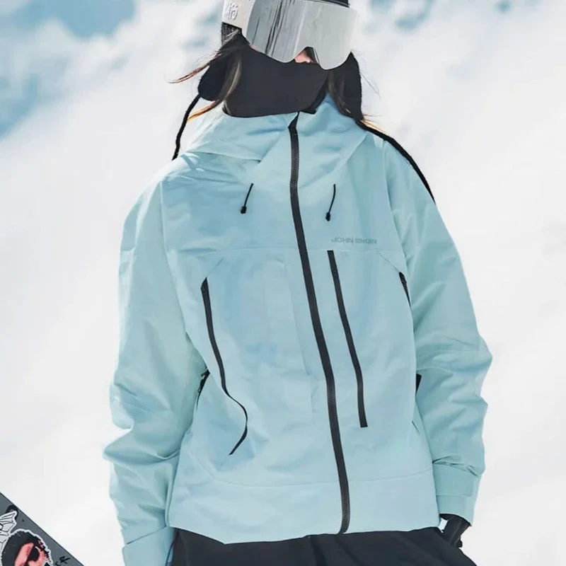 Lena | Damen Wasserdichte Ski-Jacke Winddichte Schneejacke mit Kapuze