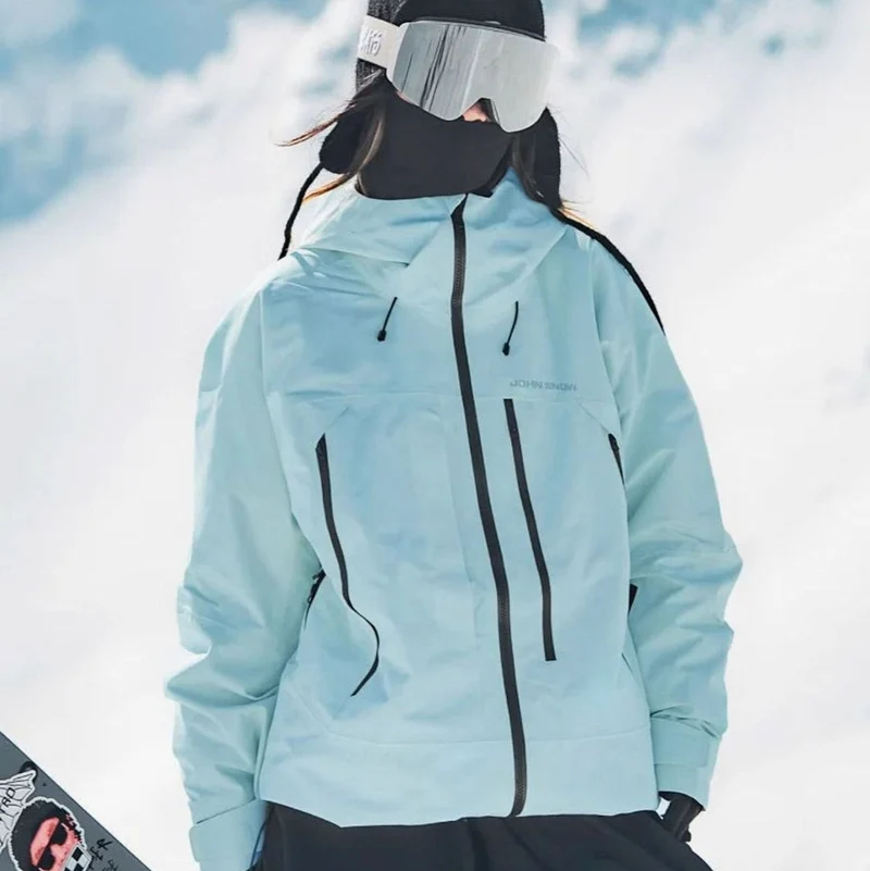 Lena | Damen Wasserdichte Ski-Jacke Winddichte Schneejacke mit Kapuze