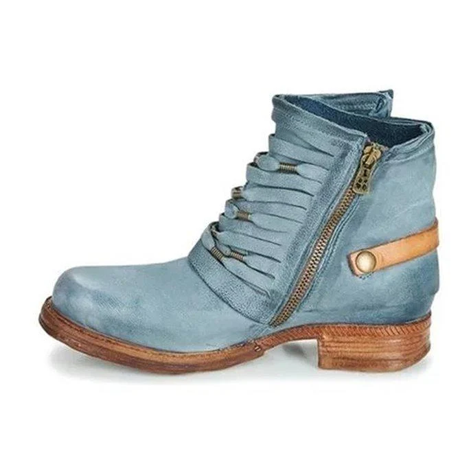 Hanna | Damen Lässige Stiefeletten mit seitlicher Schnalle