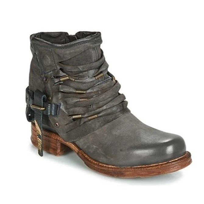 Hanna | Damen Lässige Stiefeletten mit seitlicher Schnalle