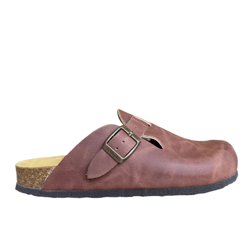 Plakton Gibraltar Lederpantolette - Braun