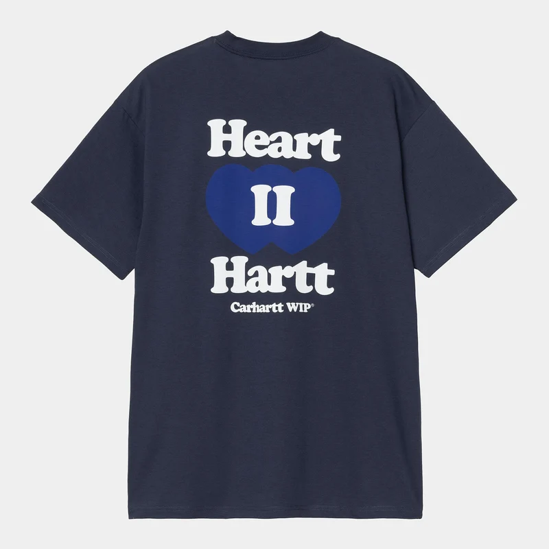 Carhartt WIP Herren Heart II Hartt T-Shirt | Blau