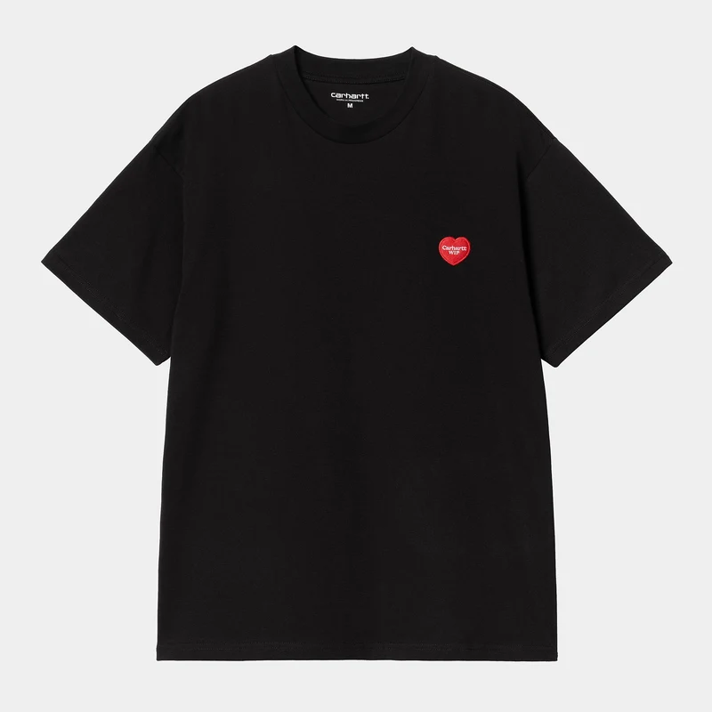 Carhartt WIP Herren Heart II Hartt T-Shirt | Schwarz