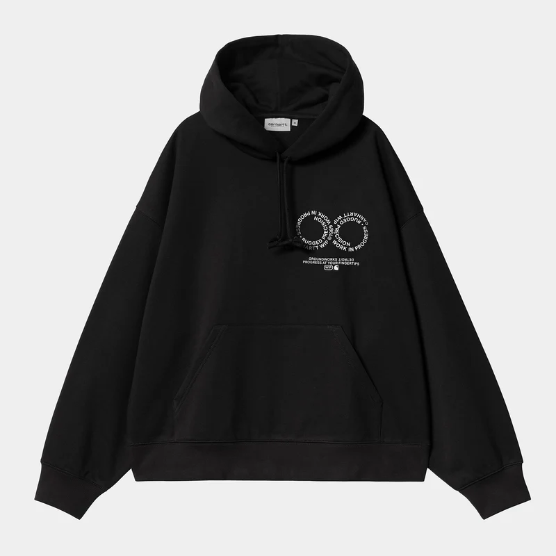 Carhartt WIP Herren Rotation Hoodie - Schwarz