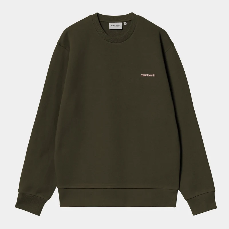 Carhartt WIP Herren Sweatshirt mit Schriftzug-Stickerei | Schildkröte