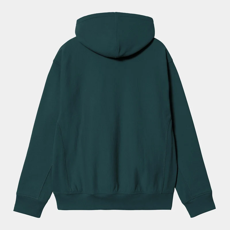 Carhartt WIP Herren American Script Hoodie | Deep Lagoon