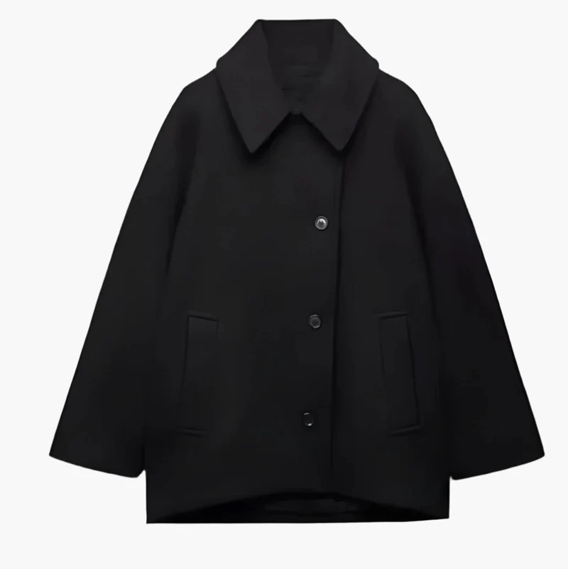 Gabriela | Damen Oversized Gerade Geschnittener Wintermantel