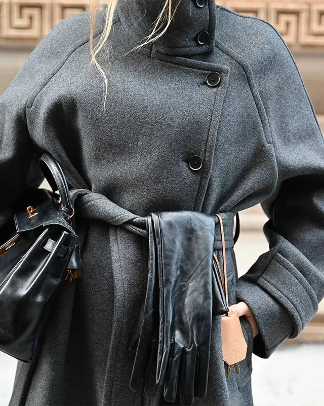 Kerstin | Damen Winter-Trenchcoat mit Gürtel gegen Kälte