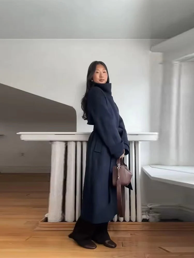 Kerstin | Damen Winter-Trenchcoat mit Gürtel gegen Kälte