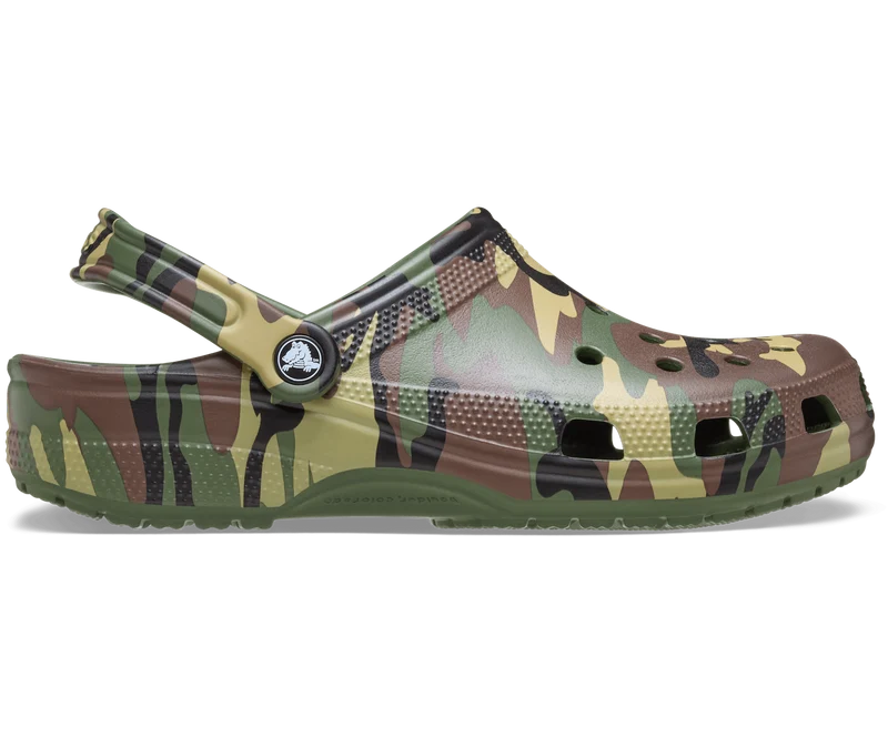 CROCS Unisex Klassischer Camouflage Clog | Armeegrün