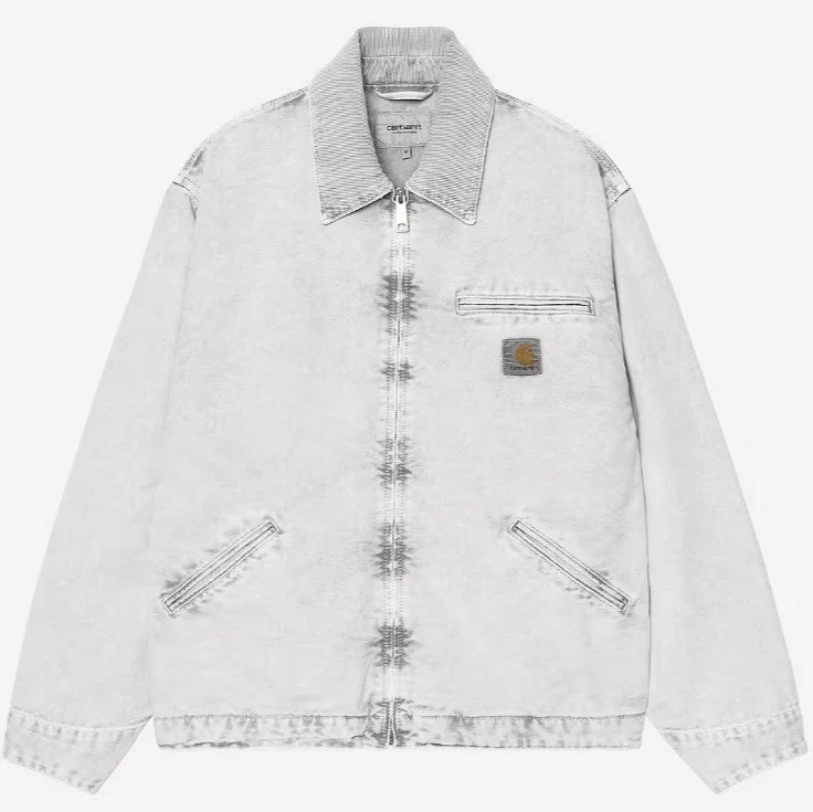 Carhartt WIP Herren Detroit Jacke | Schwarze Kreidewäsche
