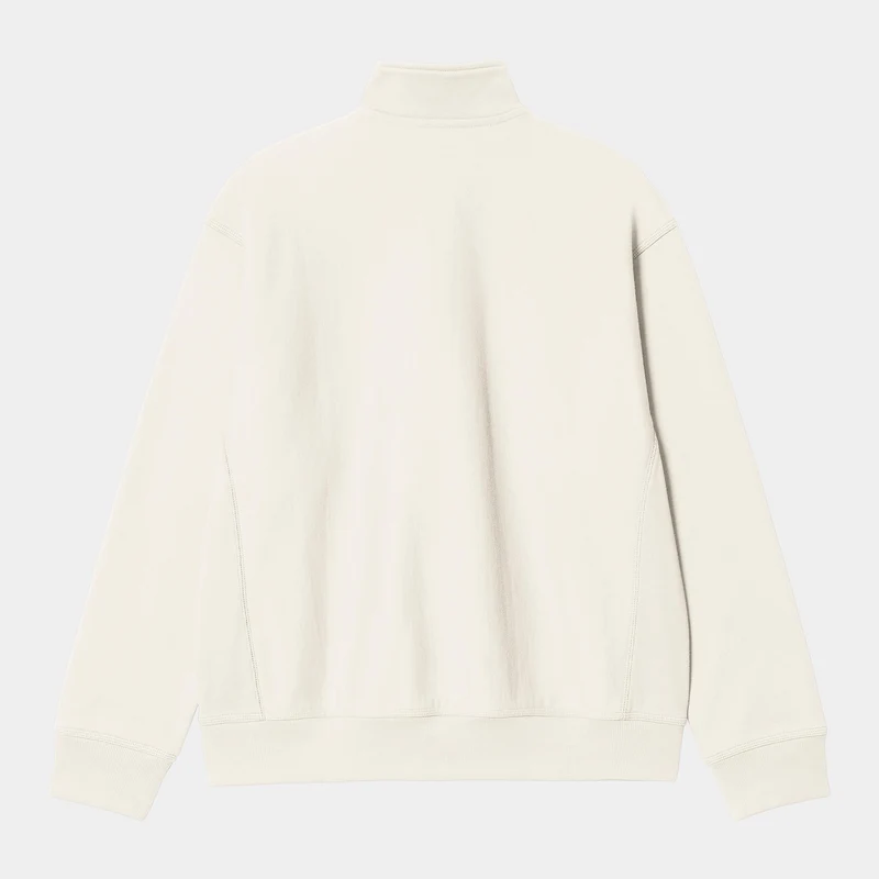 Carhartt WIP Herren Halb-Zip-Reißverschluss American Script Sweatshirt - Wachs