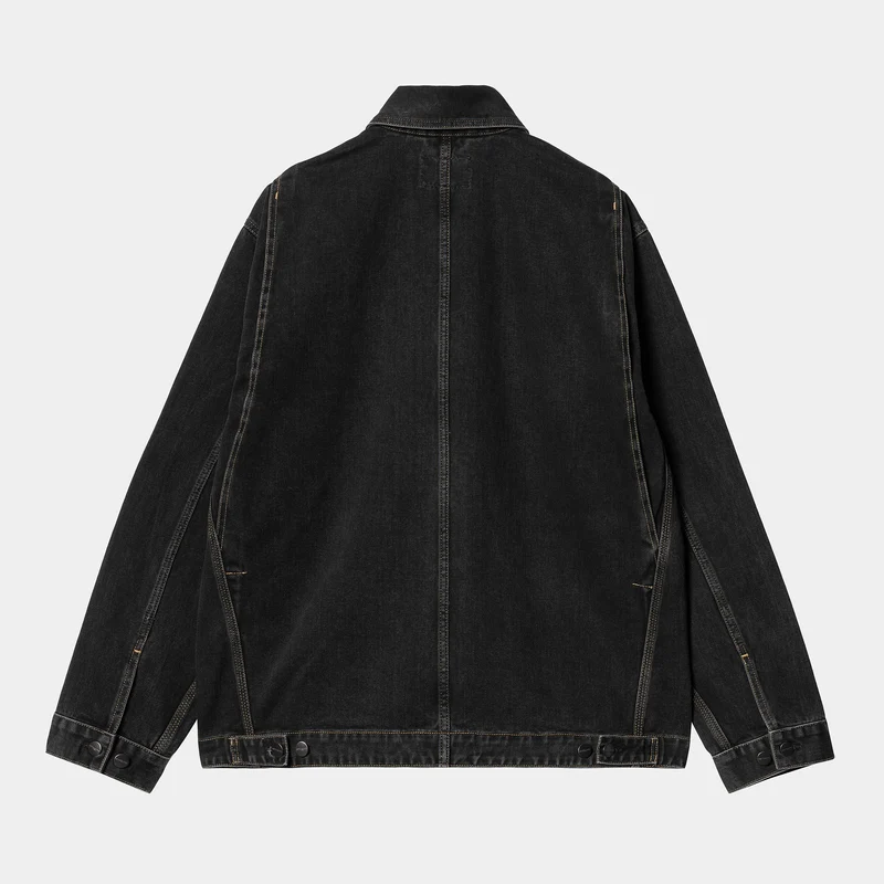 Carhartt WIP Herren OG Jacke mit doppelter Vorderseite - Black Stone Washed