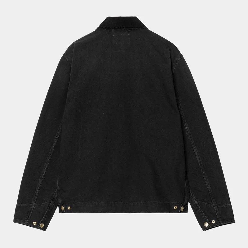 Carhartt WIP Detroit Jacke für Herren - Black Stone Canvas
