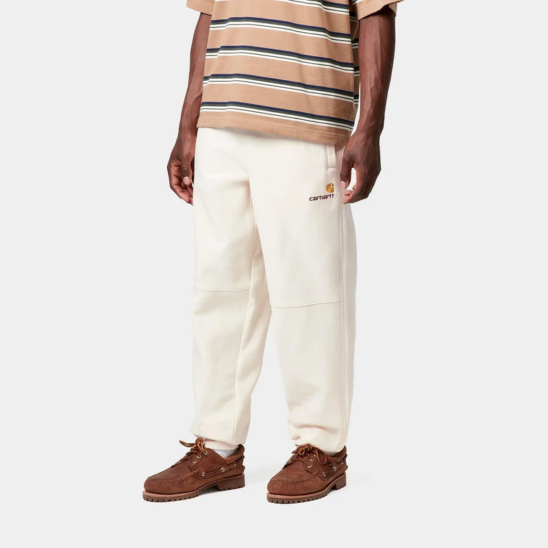 Carhartt WIP Herren American Script Jogginghose - Natur