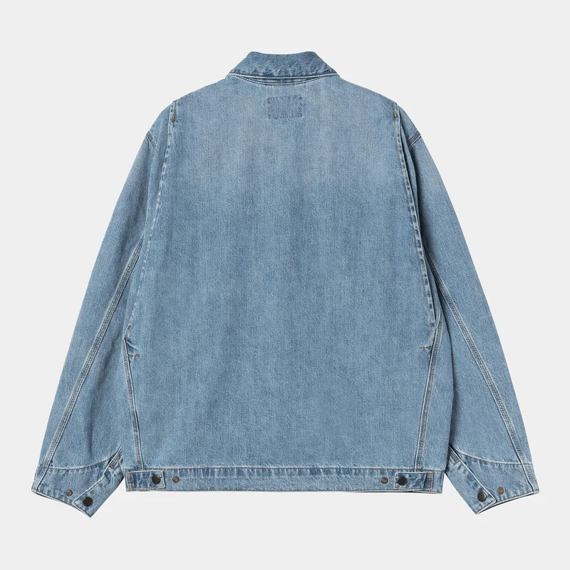 Carhartt WIP Herren OG Detroit Camano Jeansjacke – Blue Burst Wash