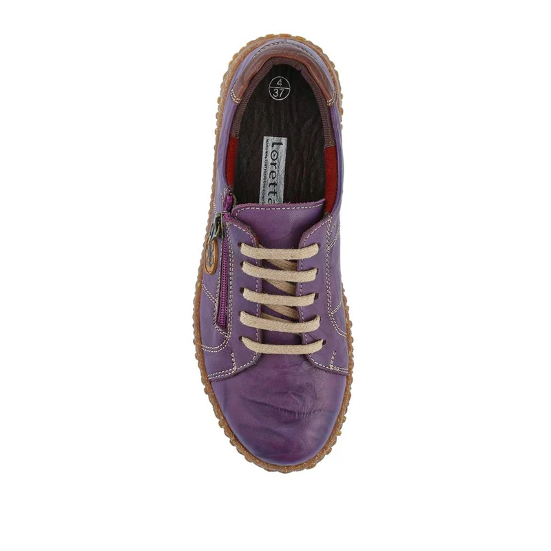 Loretta Leather Trainers - HAK38023 / 324 496 - Purple