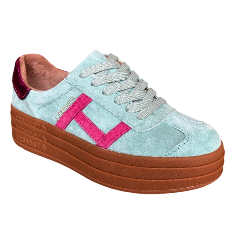 Drilleys Damen-Sneaker Sixty Eight | Sea Green Techno