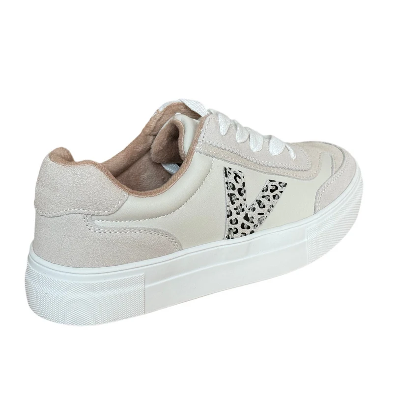 Drilleys Damen-Sneaker Eighty | Vanille-Cheetah