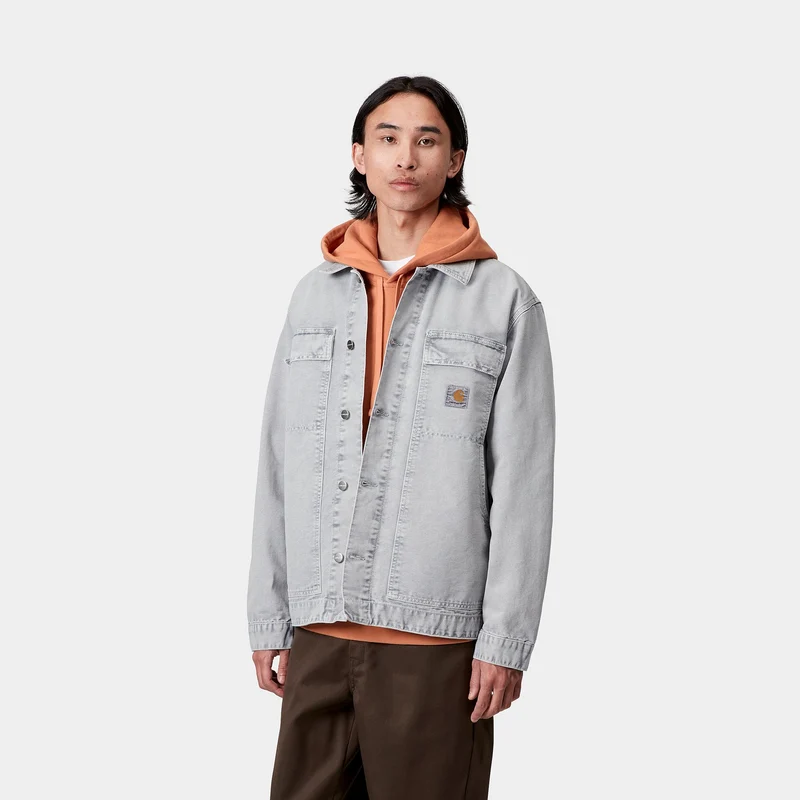 Carhartt WIP Herren OG Arctic Jacke | Schwarze Kreidewäsche