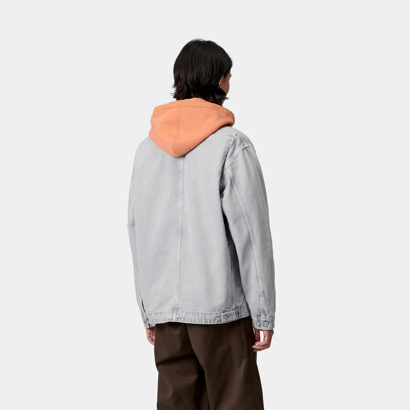 Carhartt WIP Herren OG Arctic Jacke | Schwarze Kreidewäsche