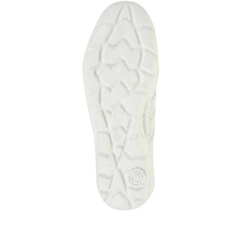 Leather Slip-On Shoes - BRK24000 / 308 245 - White