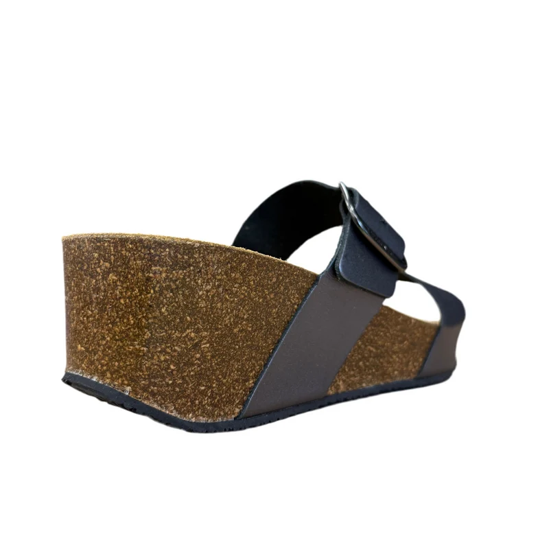 Plakton Alicante Hi Ledersandale für Damen - Zinn